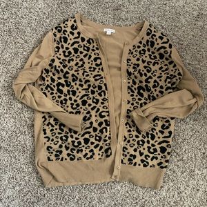 Merona XXL Cheetah Cardigan